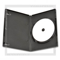 Коробка DVD Box 1 диск 14мм Black, глянец