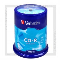 Диск Verbatim CD-R 700Mb (80 min) 52x Extra Protection cake box 100