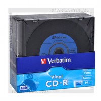 Диск Verbatim CD-R 700Mb (80 min) 52x Vinyl slim box