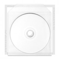 Конверт для CD/DVD диска, полипропилен плотный, 120мкм