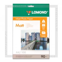 Бумага для струйной печати Lomond A4 90 г/м2 матовая односторонняя, 100л