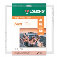 Бумага для струйной печати Lomond A4 230 г/м2 матовая односторонняя, 50л