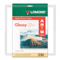 Бумага для струйной печати Lomond A4 230 г/м2 глянцевая односторонняя, 50л