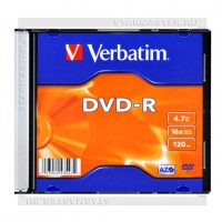 Диск Verbatim DVD-R 4,7Gb 16x slim