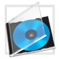 Коробка CD Box 1 диск Jewel black (К) облегченный