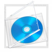 Коробка CD Box 1 диск Jewel Clear (Т) полновесный трей