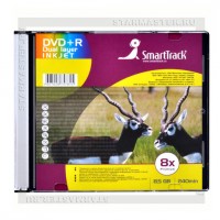 Диск DVD+R 8,5Gb SmartTrack 8x Double Layer slim Printable