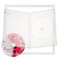 Коробка DVD Box 1 диск Clear 9мм (slim)