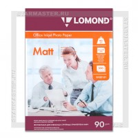 Бумага для струйной печати Lomond A4 90 г/м2 матовая односторонняя, 500л