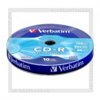Диск Verbatim CD-R 700Mb (80 min) 52x Extra Protection Shrink 10