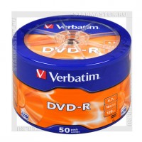Диск Verbatim DVD-R 4,7Gb 16x shrink 50