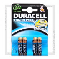 Батарейка AAA Alkaline Duracell TURBO MAX LR03/4