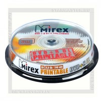 Диск DVD+R 8,5Gb Mirex 8x cake 10 Printable