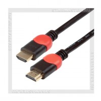 Кабель HDMI -- HDMI 1.4, 2м, A-M/A-M 24K gold, SmartBuy, (в пакете)