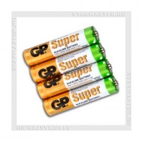 Батарейка AAA Alkaline GP LR03/4 Shrink Super