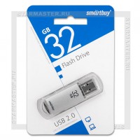 Накопитель USB Flash 32Gb SmartBuy V-Cut Silver (USB 2.0)