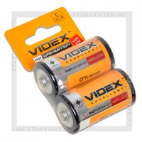 Батарейка C Baby Videx R14/2 mini-blister