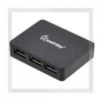 Концентратор USB 3.0 хаб SmartBuy 4 порта SBHA-6000 Black (черный)