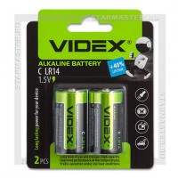 Батарейка D Mono Alkaline Videx LR20/2 Blister
