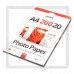 Бумага для струйной печати Videx A4 глянцевая односторонняя 260 г/м2, 20л