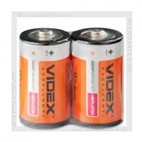 Батарейка D Mono Videx R20/2 Shrink
