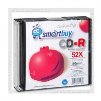 Диск SmartBuy CD-R 700Mb 52x slim