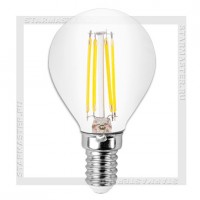 Светодиодная лампа Filament E14 5W 4000K, SmartBuy LED P45 220V