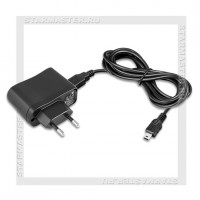 Зарядное устройство 220V -> USB 1A SmartBuy ONE + кабель miniUSB, черный