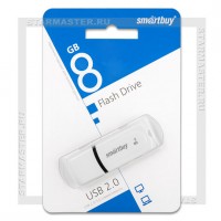 Накопитель USB Flash 8Gb SmartBuy Paean White (USB 2.0)