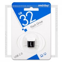 Накопитель USB Flash 32Gb SmartBuy LARA Black (USB 2.0)