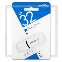 Накопитель USB Flash 32Gb SmartBuy Paean White (USB 2.0)