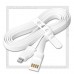 Кабель для Apple 8-pin Lightning -- USB, SmartBuy 1.2м, хомут, белый