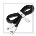 Кабель для Apple 8-pin Lightning -- USB, SmartBuy 1.2м, хомут, черный