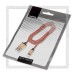 Кабель для Apple 8-pin Lightning -- USB, SmartBuy 1.2м, хлопок, мет. кон, золото