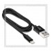 Кабель для Apple 8-pin Lightning -- USB, SmartBuy 1.2м, хлопок, мет. кон, черный