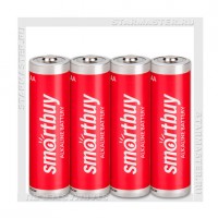 Батарейка AA Alkaline SmartBuy LR6/4 Shrink