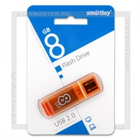 Накопитель USB Flash 8Gb SmartBuy Glossy Orange (USB 2.0)