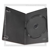 Коробка DVD Box 1 диск 8мм (slim) Black глянец