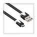 Кабель USB 2.0 -- micro USB, 1м, DEFENDER, плоский, черный