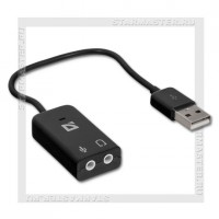 Активный адаптер-переходник (внешняя звуковая карта) USB - Audio Jack 2х3.5 мм, 0.1м DEFENDER