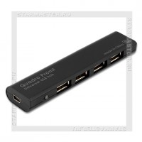 Концентратор USB-хаб DEFENDER 4 порта Quadro Promt Black (черный)