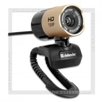 Web-камера DEFENDER G-lens 2577 2Мп HD720p, линза 5-слойное стекло, микрофон