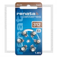 Батарейка PR41 Renata ZA312 1.4V Blister/6