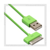 Кабель для Apple 30-pin -- USB (m), SmartBuy 1.2м, зеленый