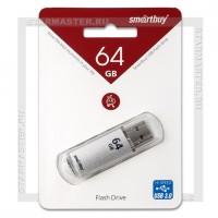 Накопитель USB 3.0 Flash 64Gb SmartBuy V-Cut Silver