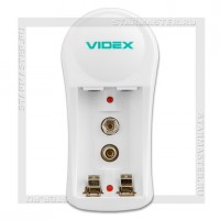 Зарядное устройство 220V для аккумуляторов Videx N201 (1-2 AAA/AA, 9V)