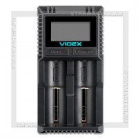 Зарядное устройство 220V/12V для аккумуляторов Videx UT200 (1-2 AAA/AA, 18650, 14500) LCD