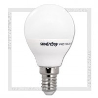 Диммируемая светодиодная лампа E14 P45D 7W 4000K, SmartBuy LED 220V