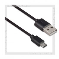 Кабель USB 2.0 -- micro USB, 1м, DEFENDER USB08-03BH, черный, Blister
