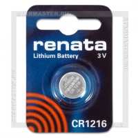 Батарейка CR1216 3V Renata Blister/1